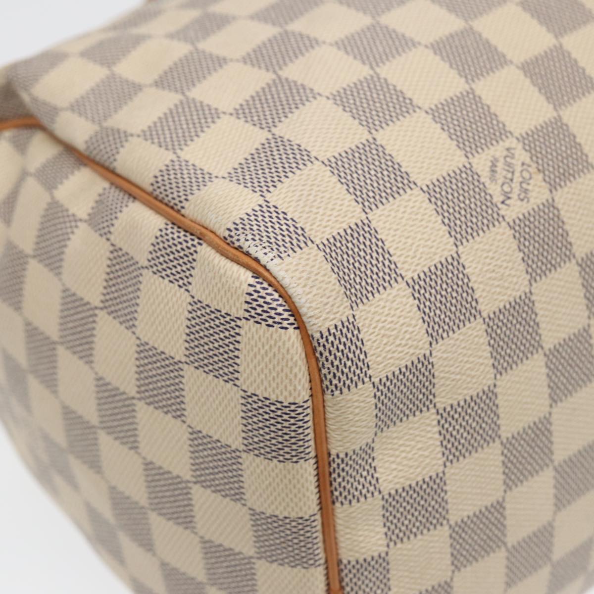 LOUIS VUITTON Damier Azur Speedy 30 Hand Bag N41533 LV Auth 84530