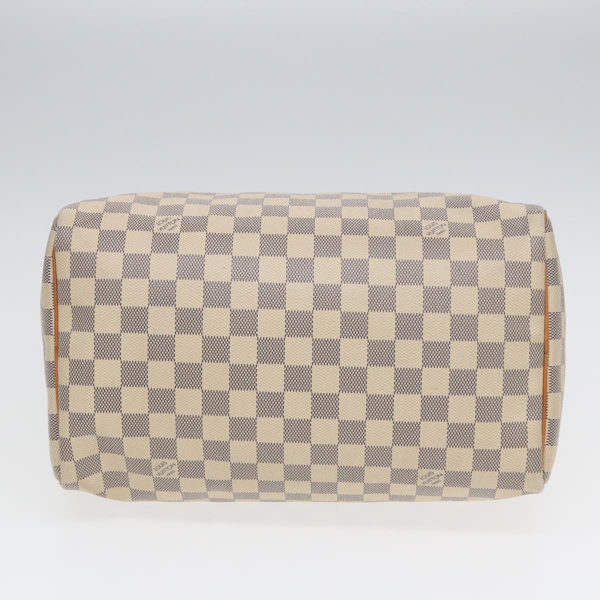 LOUIS VUITTON Damier Azur Speedy 30 Hand Bag N41533 LV Auth 84530