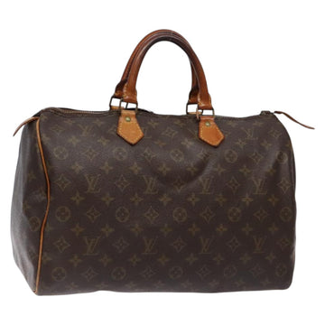 LOUIS VUITTON Monogram Speedy 35 Hand Bag M41524 LV Auth 84532