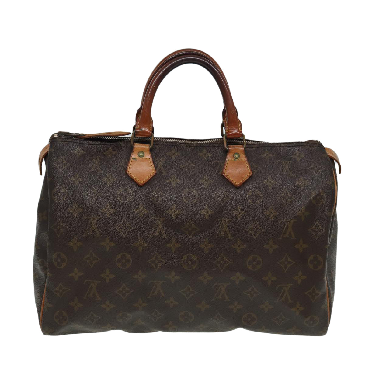 LOUIS VUITTON Monogram Speedy 35 Hand Bag M41524 LV Auth 84532