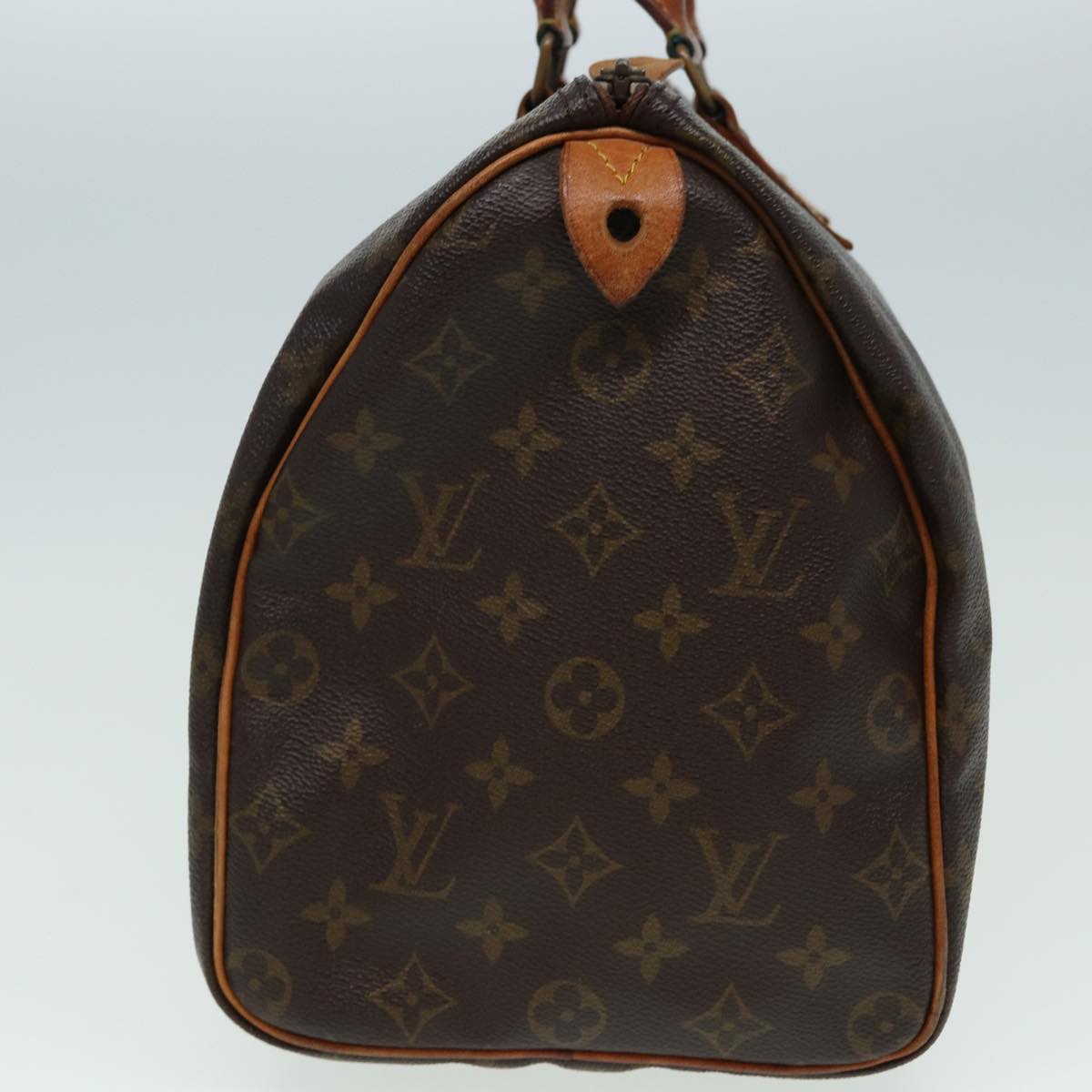 LOUIS VUITTON Monogram Speedy 35 Hand Bag M41524 LV Auth 84532