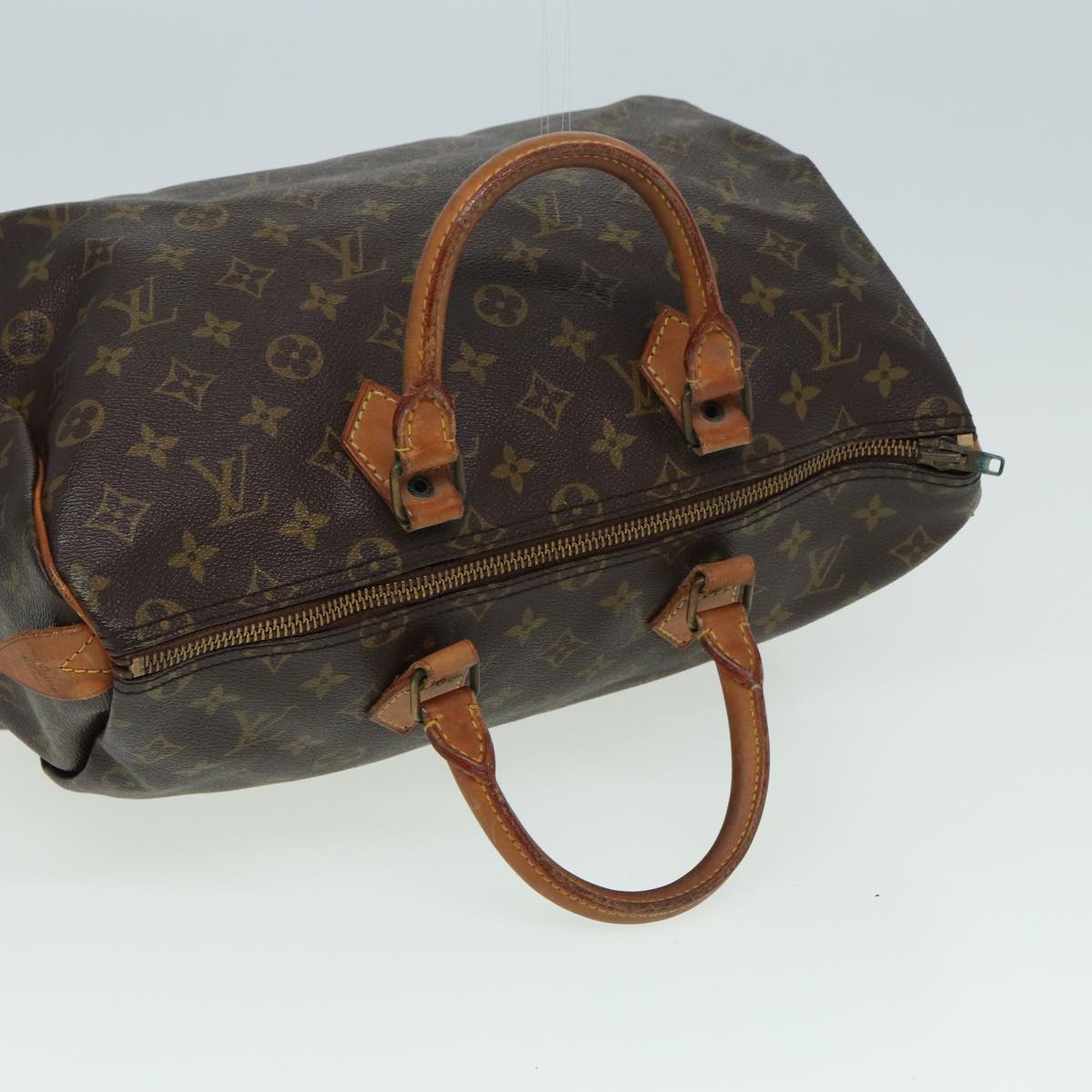 LOUIS VUITTON Monogram Speedy 35 Hand Bag M41524 LV Auth 84533