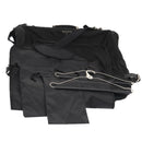 PRADA Garment Cover Nylon Black Silver Auth 84549-1