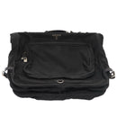 PRADA Garment Cover Nylon Black Silver Auth 84549-13