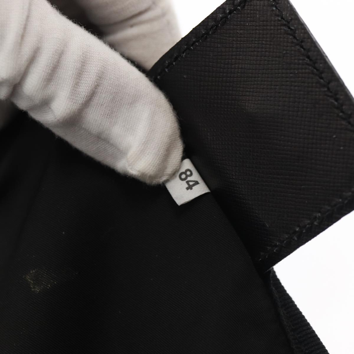 PRADA Garment Cover Nylon Black Silver Auth 84549 | Brand Street Tokyo