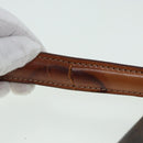 CELINE Macadam Canvas Hand Bag PVC Leather Brown Auth 84552-9