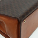 CELINE Macadam Canvas Hand Bag PVC Leather Brown Auth 84552-17