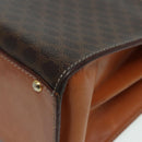 CELINE Macadam Canvas Hand Bag PVC Leather Brown Auth 84552-18