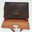 CELINE Macadam Canvas Hand Bag PVC Leather Brown Auth 84552-20
