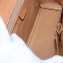 CELINE Macadam Canvas Hand Bag PVC Leather Brown Auth 84552-10