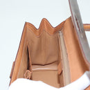 CELINE Macadam Canvas Hand Bag PVC Leather Brown Auth 84552-23