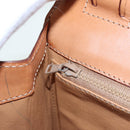 CELINE Macadam Canvas Hand Bag PVC Leather Brown Auth 84552-24