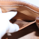 CELINE Macadam Canvas Hand Bag PVC Leather Brown Auth 84552-25