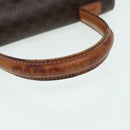 CELINE Macadam Canvas Hand Bag PVC Leather Brown Auth 84552-7