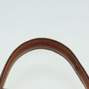 CELINE Macadam Canvas Hand Bag PVC Leather Brown Auth 84552-14