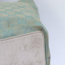 GUCCI GG Canvas Tote Bag Light Blue White gold 002 1098 Auth 84563-16
