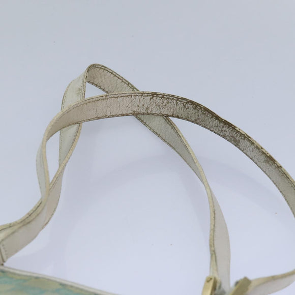 GUCCI GG Canvas Tote Tas Lichtblauw Witgoud 002 1098 Auth 84563