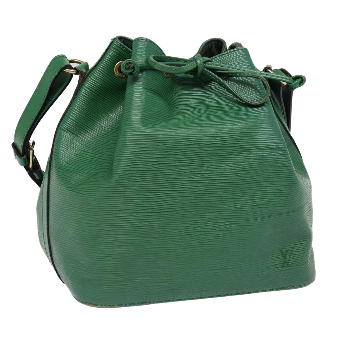 LOUIS VUITTON Epi Petit Noe Shoulder Bag Green M44102 LV Auth 84578