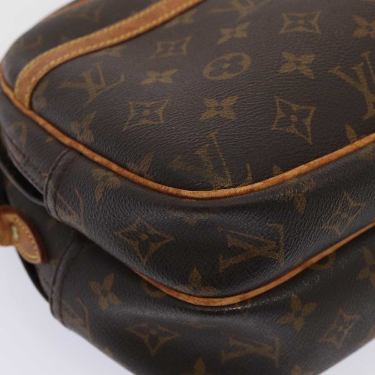 LOUIS VUITTON Monogram Reporter PM Shoulder Bag M45254 LV Auth 84581