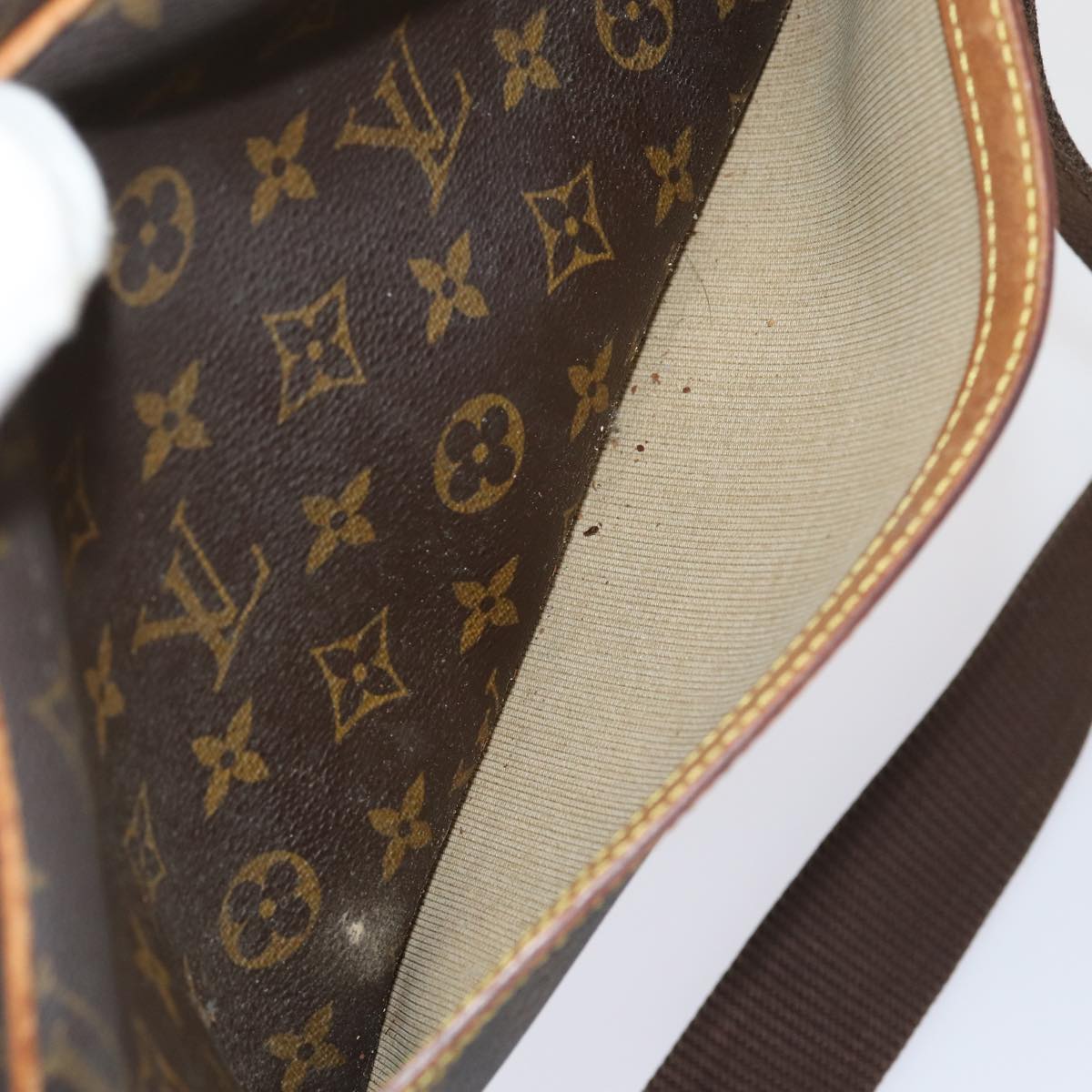 LOUIS VUITTON Monogram Reporter PM Shoulder Bag M45254 LV Auth 84581