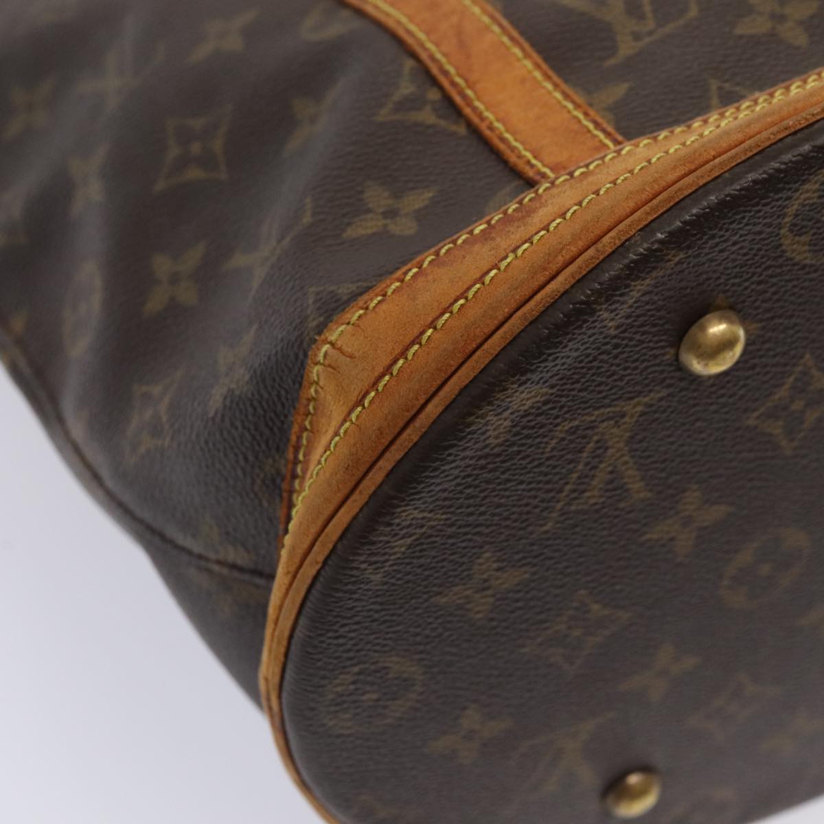 LOUIS VUITTON Monogram Bucket GM Shoulder Bag M42236 LV Auth 84594