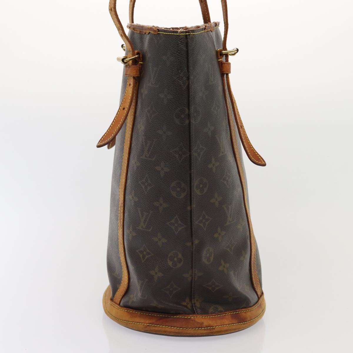 LOUIS VUITTON Monogram Bucket GM Shoulder Bag M42236 LV Auth 84594