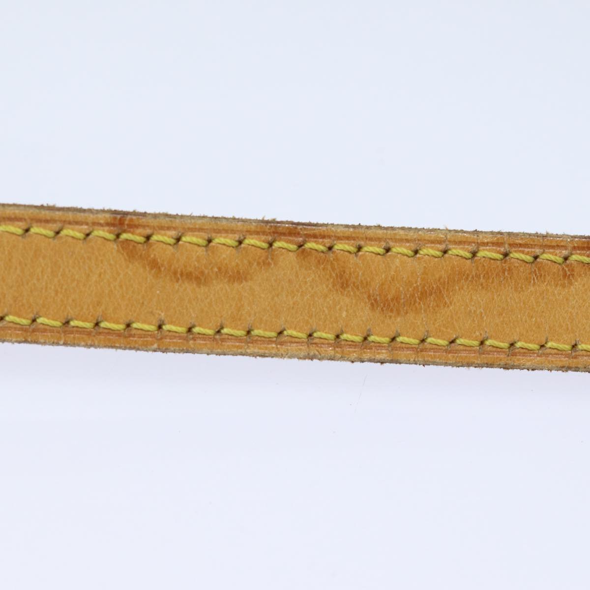 LOUIS VUITTON Nume leather Shoulder Strap Leather 35.8"" Beige LV Auth 84595