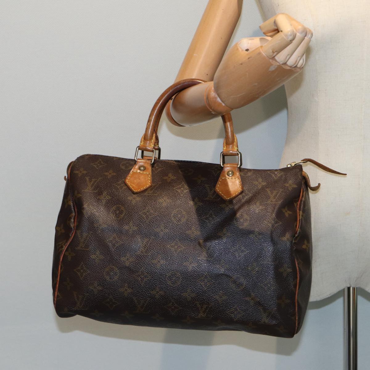 LOUIS VUITTON Monogram Speedy 30 Hand Bag M41526 LV Auth 84607