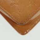 LOUIS VUITTON Monogram Vernis Motto Pouch Marshmallow Pink M91312 LV Auth 84628-15