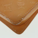 LOUIS VUITTON Monogram Vernis Motto Pouch Marshmallow Pink M91312 LV Auth 84628-16