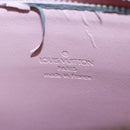 LOUIS VUITTON Monogram Vernis Motto Pouch Marshmallow Pink M91312 LV Auth 84628-18