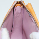 LOUIS VUITTON Monogram Vernis Motto Pouch Marshmallow Pink M91312 LV Auth 84628-19