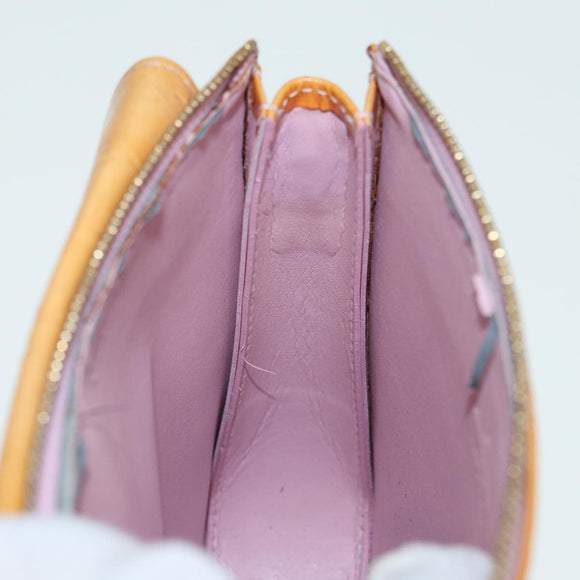 LOUIS VUITTON Monogram Vernis Motto Pouch Marshmallow Pink M91312 LV Auth 84628