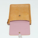 LOUIS VUITTON Monogram Vernis Motto Pouch Marshmallow Pink M91312 LV Auth 84628-10