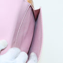 LOUIS VUITTON Monogram Vernis Motto Pouch Marshmallow Pink M91312 LV Auth 84628-11