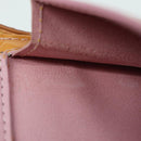 LOUIS VUITTON Monogram Vernis Motto Pouch Marshmallow Pink M91312 LV Auth 84628-12