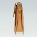 LOUIS VUITTON Monogram Vernis Motto Pouch Marshmallow Pink M91312 LV Auth 84628-4