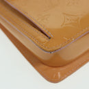 LOUIS VUITTON Monogram Vernis Motto Pouch Marshmallow Pink M91312 LV Auth 84628-14