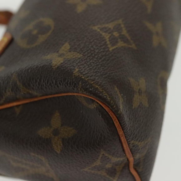 LOUIS VUITTON Monogram Mini Speedy Hand Bag M41534 LV Auth 84629