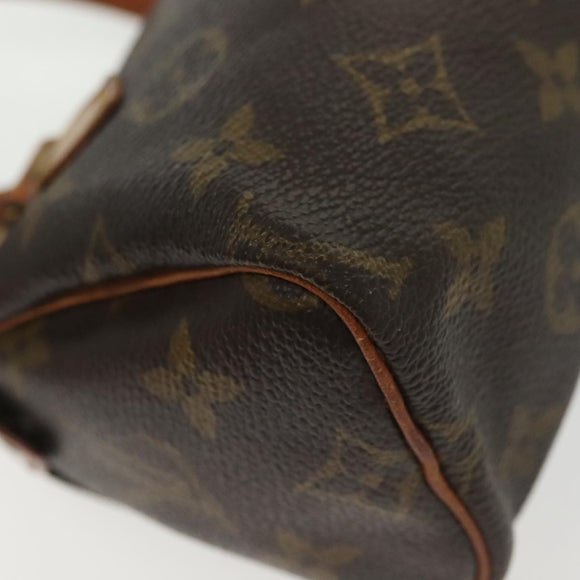 LOUIS VUITTON Monogram Mini Speedy Hand Bag M41534 LV Auth 84629