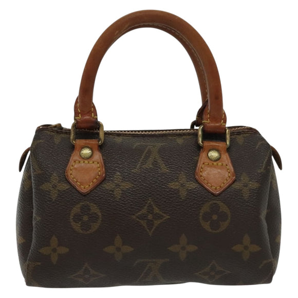 LOUIS VUITTON Monogram Mini Speedy Hand Bag M41534 LV Auth 84629