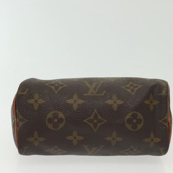 LOUIS VUITTON Monogram Mini Speedy Hand Bag M41534 LV Auth 84629