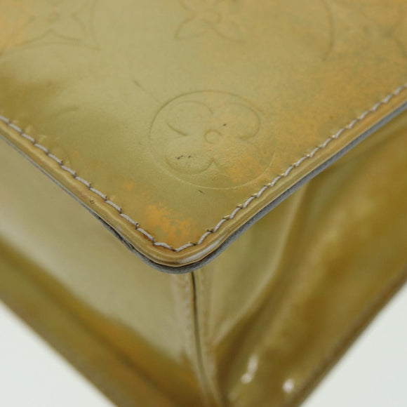 LOUIS VUITTON Monogram Vernis Spring Street Hand Bag Gris M91029 LV Auth 84634