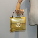 LOUIS VUITTON Monogram Vernis Spring Street Hand Bag Gris M91029 LV Auth 84634-22