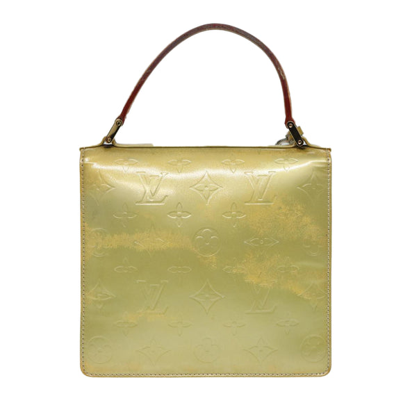 LOUIS VUITTON Monogram Vernis Spring Street Hand Bag Gris M91029 LV Auth 84634