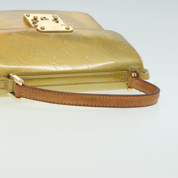 LOUIS VUITTON Monogram Vernis Spring Street Hand Bag Gris M91029 LV Auth 84634