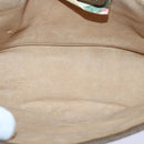 GUCCI GG Supreme Web Sherry Line Clutch Bag PVC Beige Gold 89 01 030 Auth 84639-10