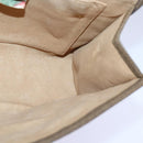 GUCCI GG Supreme Web Sherry Line Clutch Bag PVC Beige Gold 89 01 030 Auth 84639-18