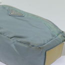 PRADA Shoulder Bag Nylon Light Blue Silver Auth 84645-14