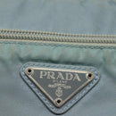PRADA Shoulder Bag Nylon Light Blue Silver Auth 84645-17